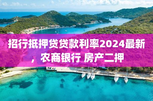 招行抵押贷贷款利率2024最新，农商银行 房产二押