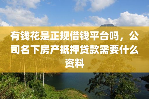 有钱花是正规借钱平台吗，公司名下房产抵押贷款需要什么资料