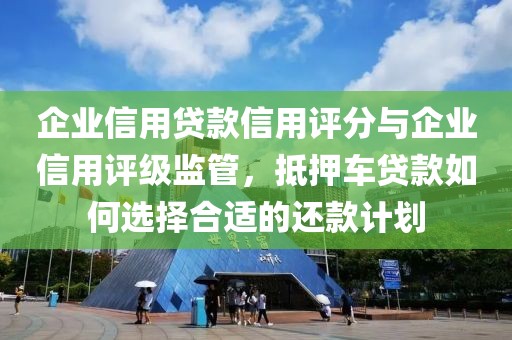 企业信用贷款信用评分与企业信用评级监管，抵押车贷款如何选择合适的还款计划