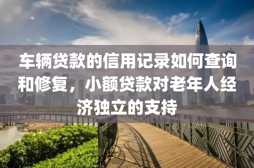 车辆贷款的信用记录如何查询和修复，小额贷款对老年人经济独立的支持